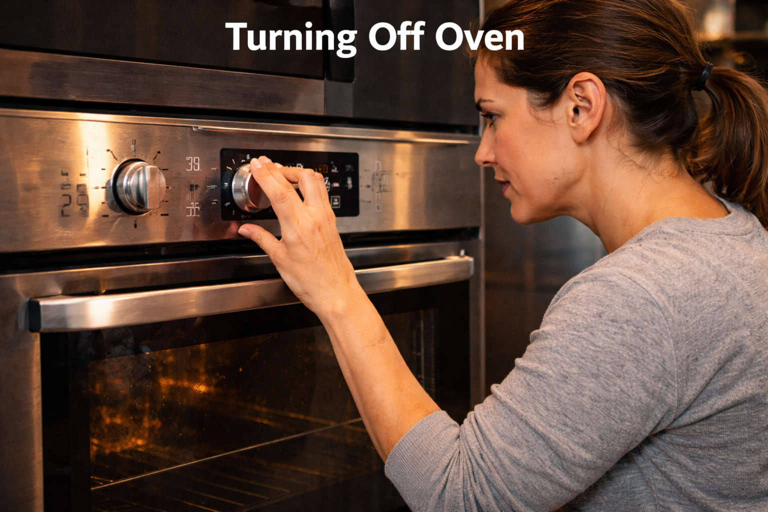 Turn oven off